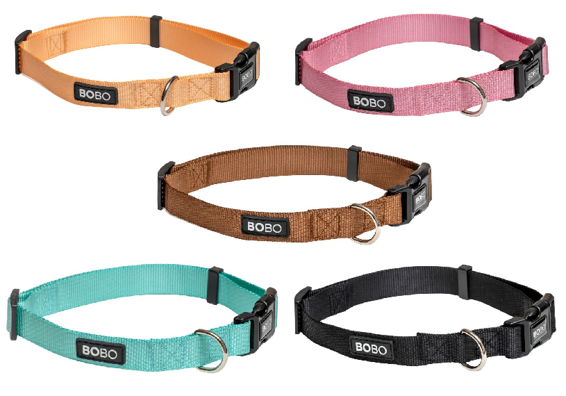 בובו קולר לכלב מידה S - מגוון צבעים לבחירה