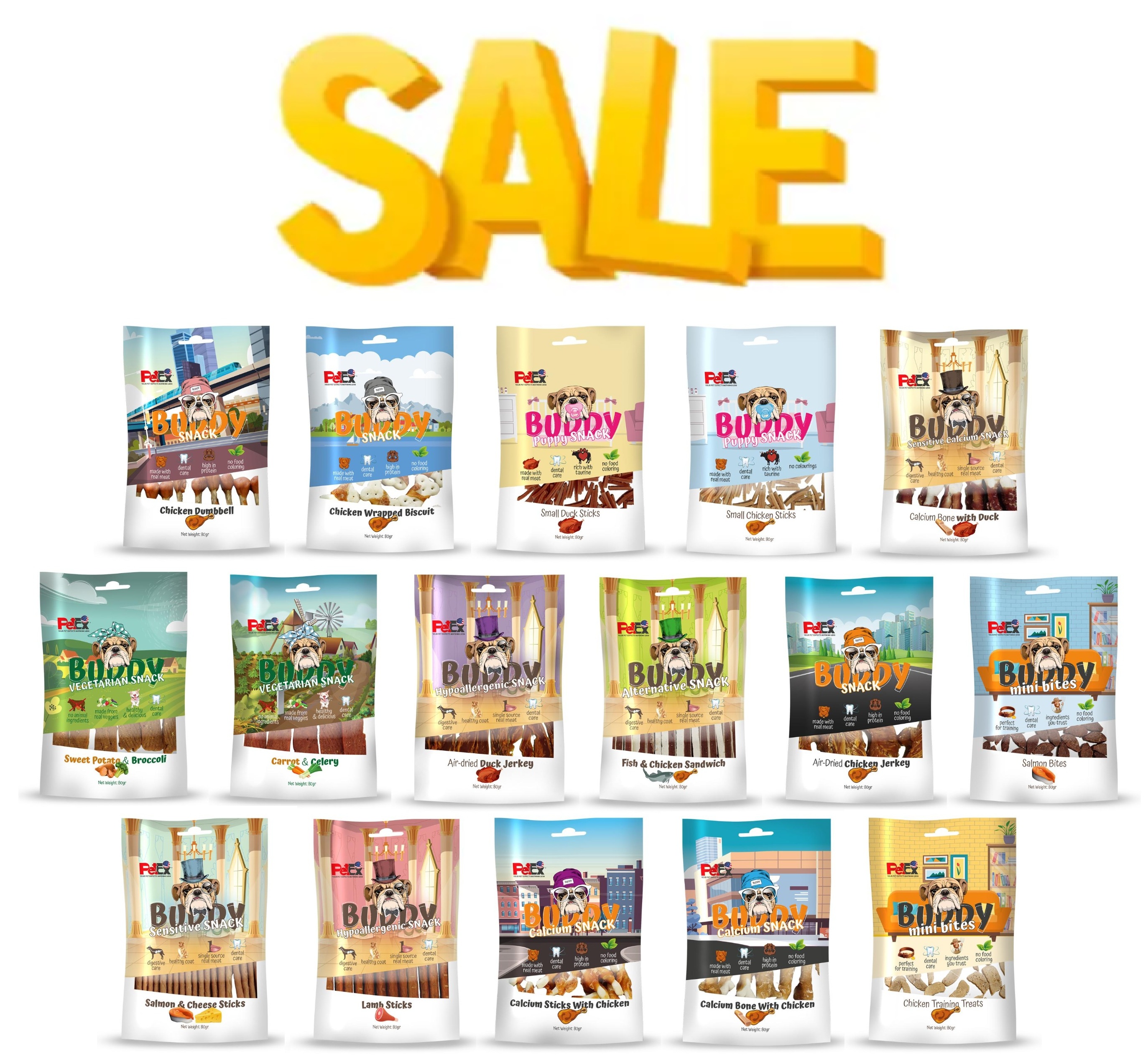 מבצע! 10 יחידות חטיפי באדי סנק לכלב ב-99ש"ח בלבד!