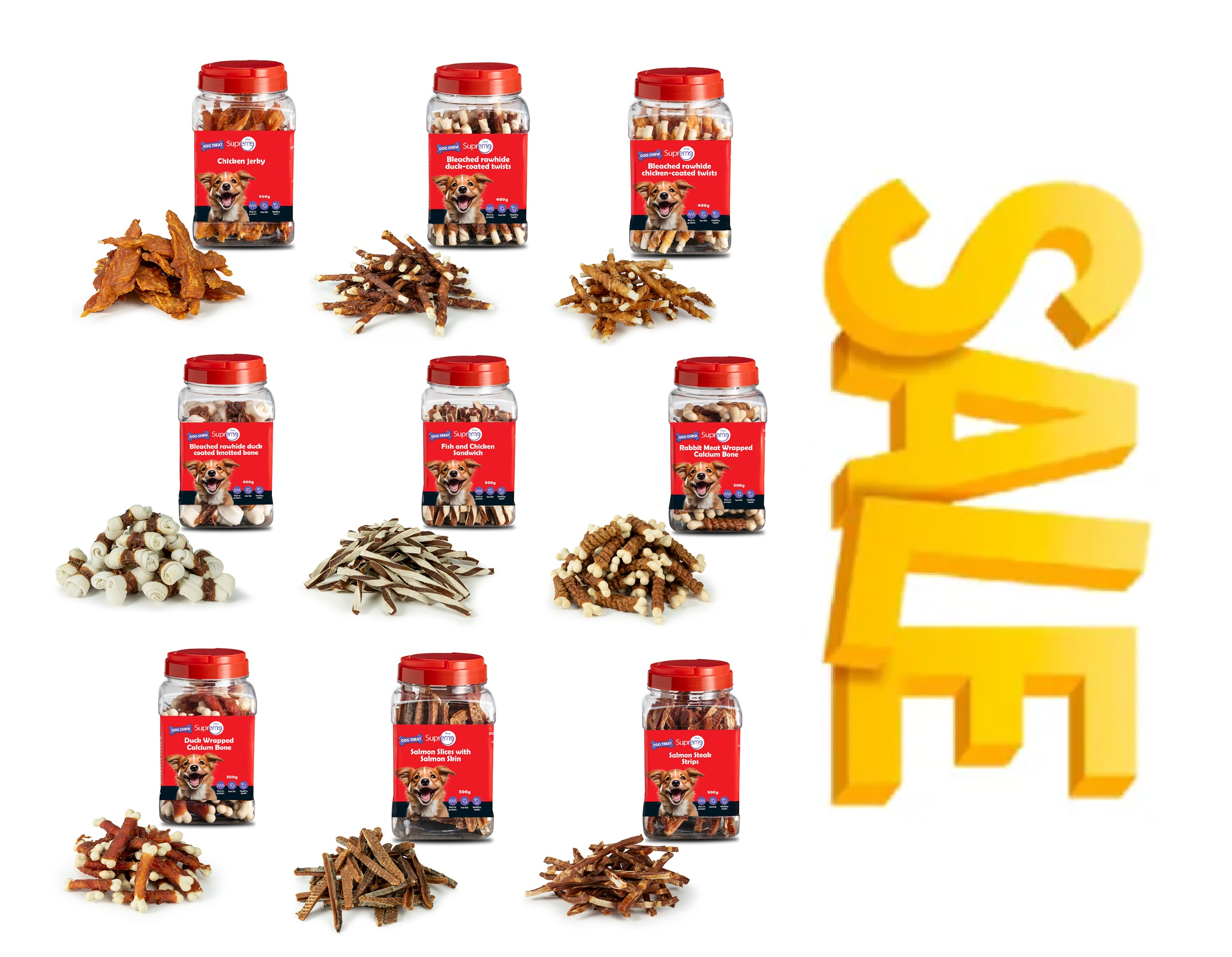 מבצע! 2 צנצנות חטיפי Supreme לכלבים ב-99₪!