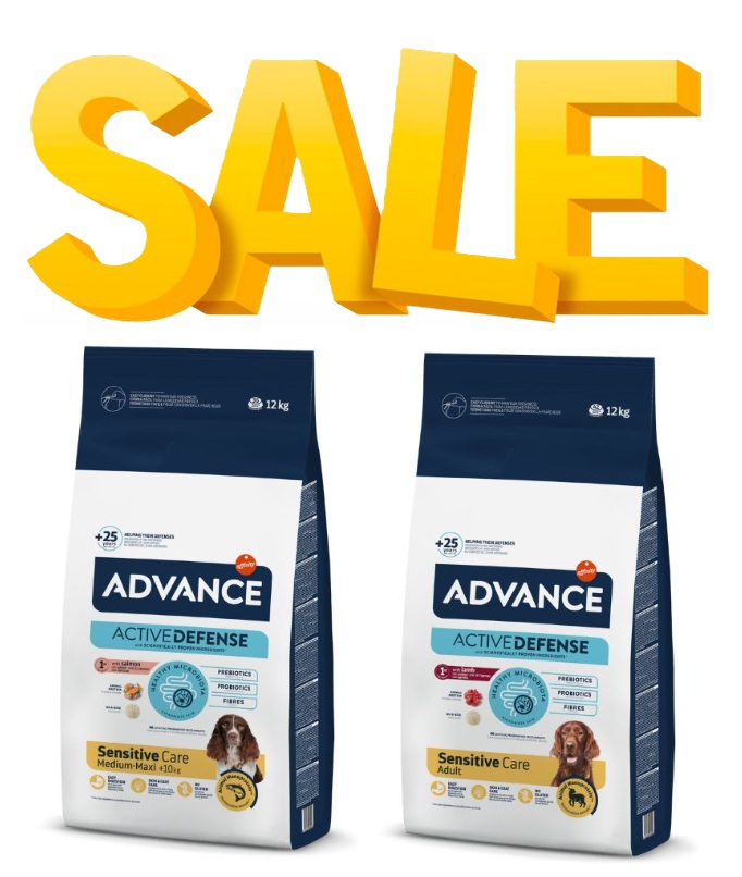 מבצע! אדוונס מזון יבש לכלב בוגר סלמון/כבש 12ק"ג - שק שני ב-20% הנחה! 