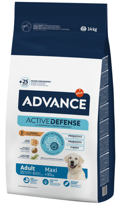 אדוונס מזון יבש לכלב בוגר מגזע גדול עוף