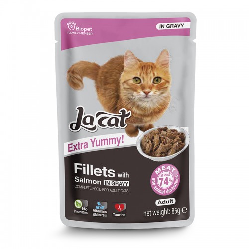 28 יח' פאוצ'ים לה-קט נתחונים עם סלמון ברוטב