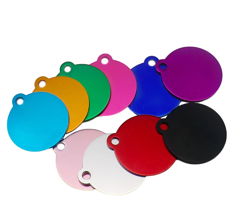 תג שם לכלב / חתול בצורת  עיגול