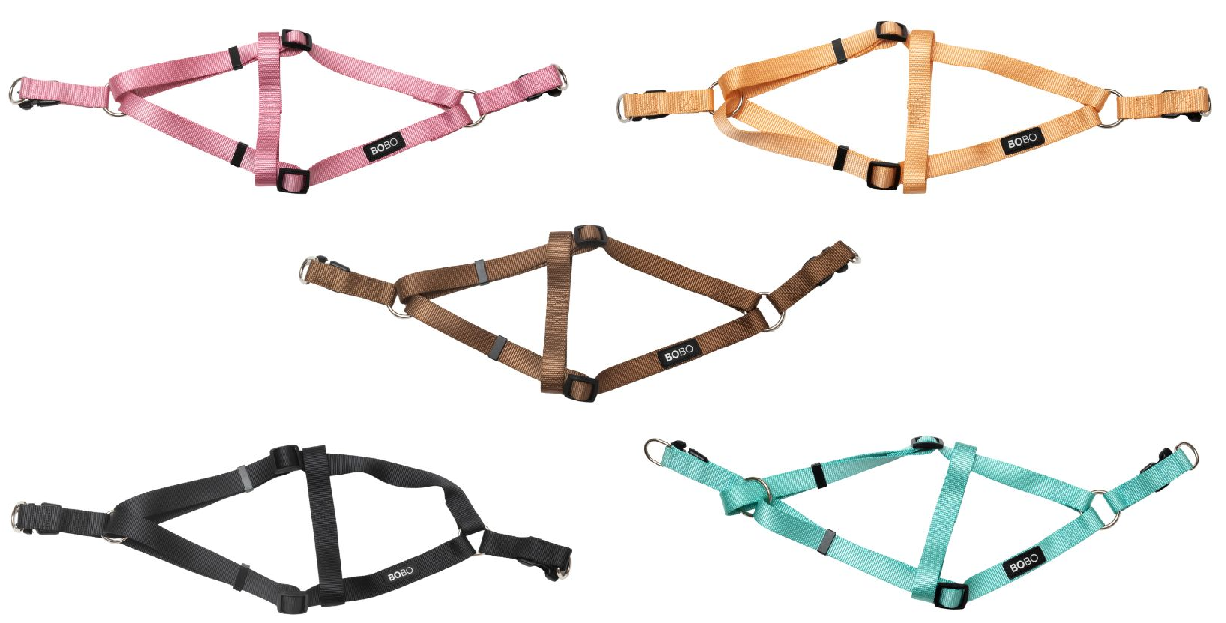 בובו רתמה לכלב מידה M - מגוון צבעים לבחירה