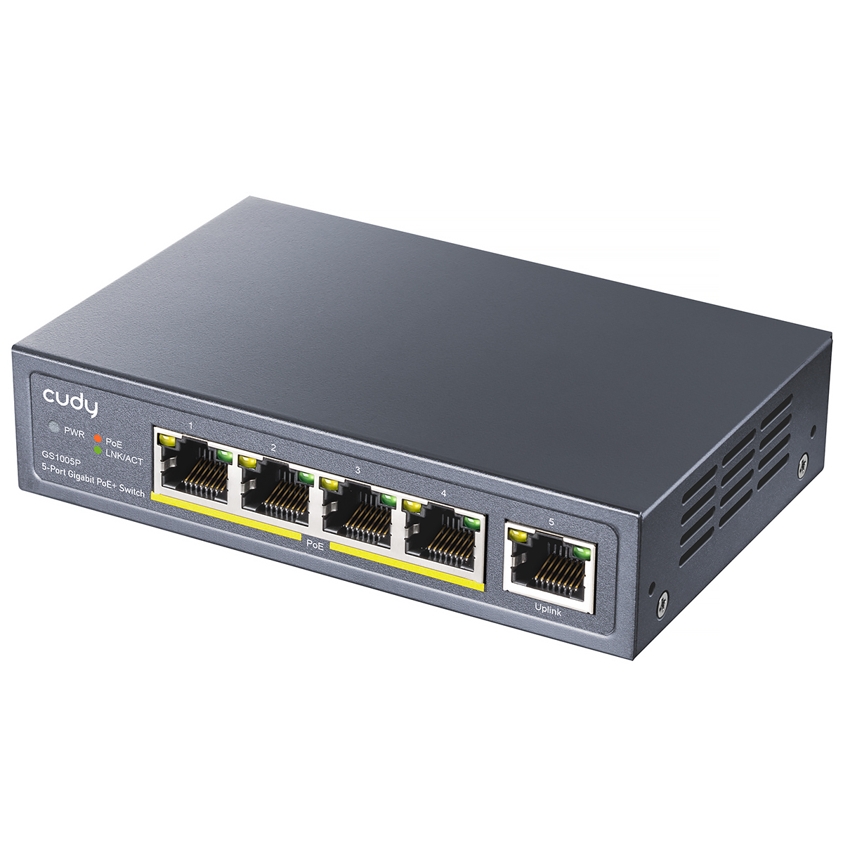 מתג לא מנוהל Cudy GS1005P 5-Ports Gigabit Unmanaged POE Switch
