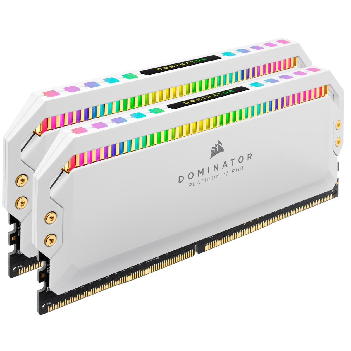 זכרון נייח Corsair Dominator Platinum RGB 16GB 2X8 WHITE 3200MHZ