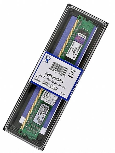 זכרון למחשב נייח Kingston 4gb DDR3 1333mhz