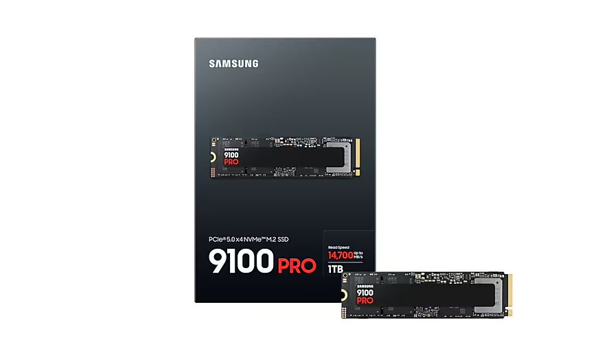 דיסק פנימי Samsung 9100 PRO 1TB Gen5 M.2 NVME 2.0 14700/13300 RW