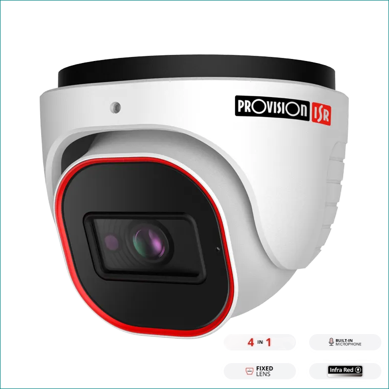 מצלמת כיפה Provision DI-33K0AP-28 4MP Fixed Lens 3K Analog 20M IR