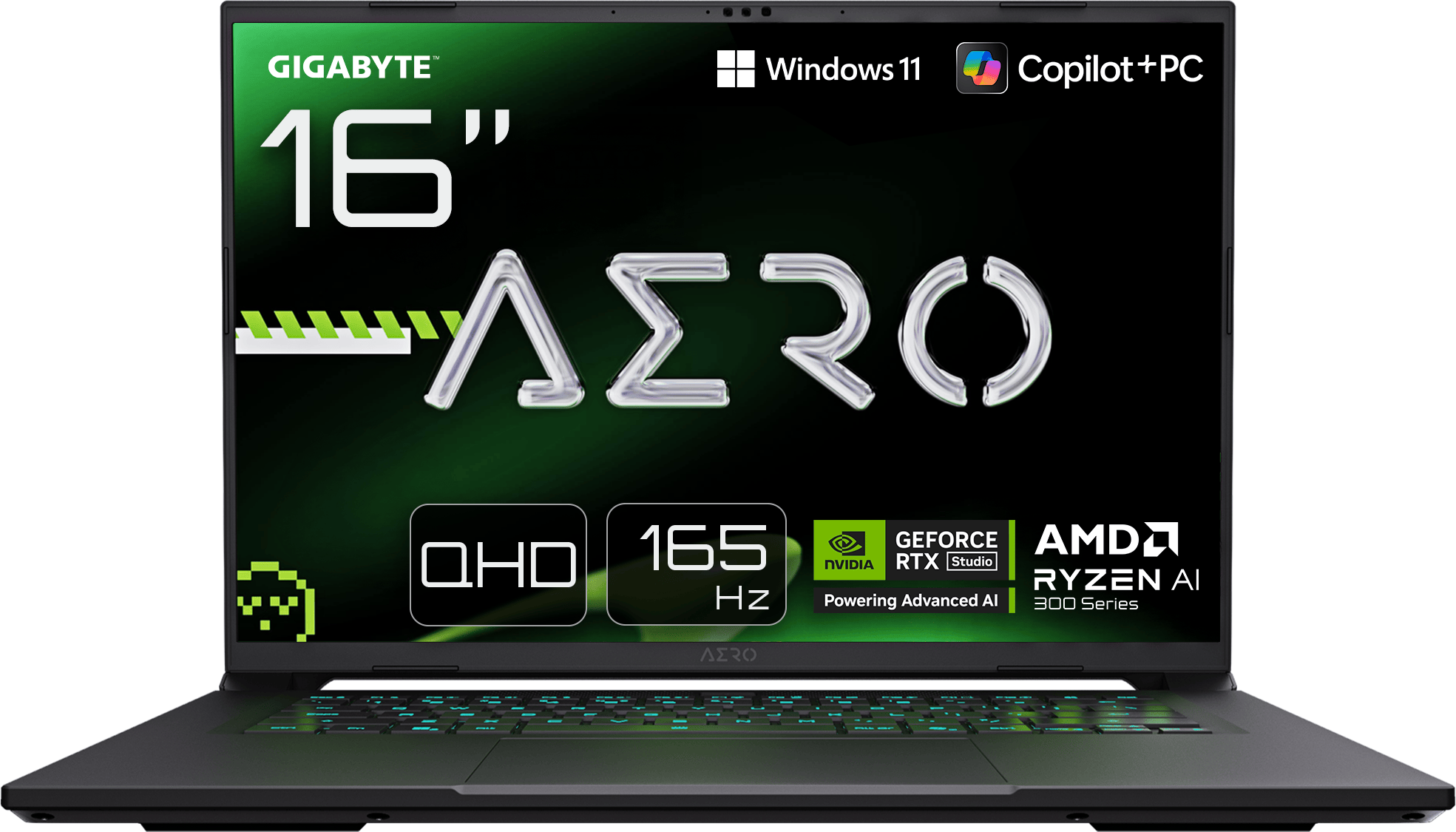 מחשב נייד GIGABYTE AERO X16 2WH R9 HX370 32GB DDR5 1TB 5070 WIN11