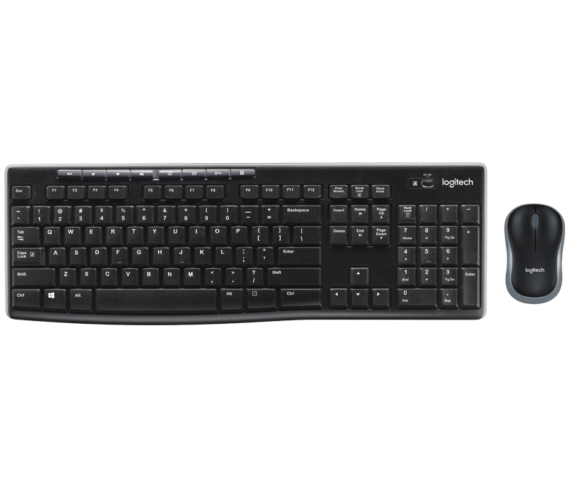 סט מקלדת ועכבר אל חוטי Logitech Wireless Desktop MK270
