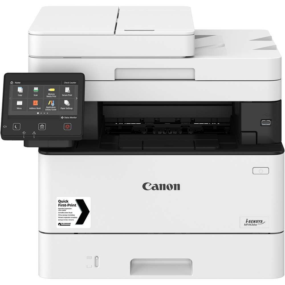 מדפסת לייזר משולבת שחור לבן CANON MF443DW קנון 