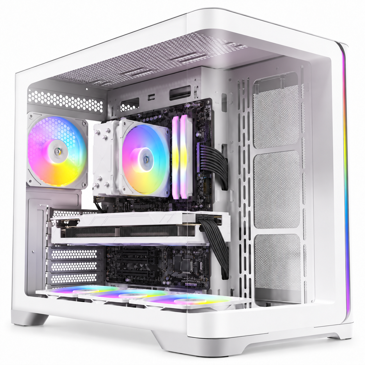 מחשב גיימינג C5 White i5 14400F 32GB 1TB RTX 5060 8GB