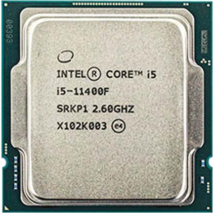 מעבד INTEL Core i5-11400F Tray 12MB LGA1200 65W NO GPU No FAN
