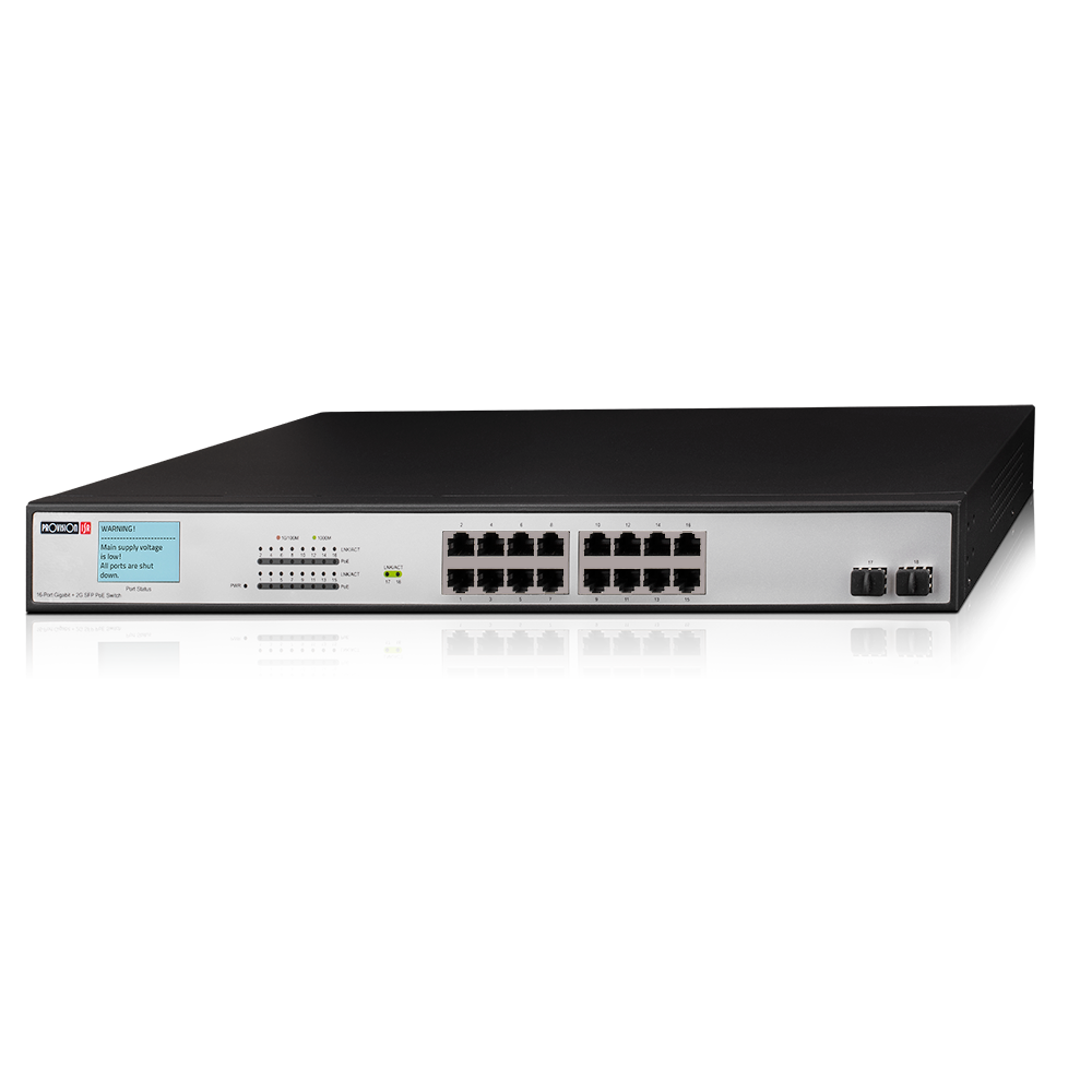 סוויץ'  Provison PoES-16300GCL plus 2SFP GIGA 16 POE