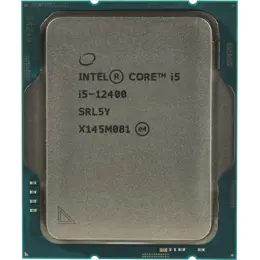 מעבד אינטל דור 12 INTEL I5-12400 Tray 6CRS 117W LGA1700