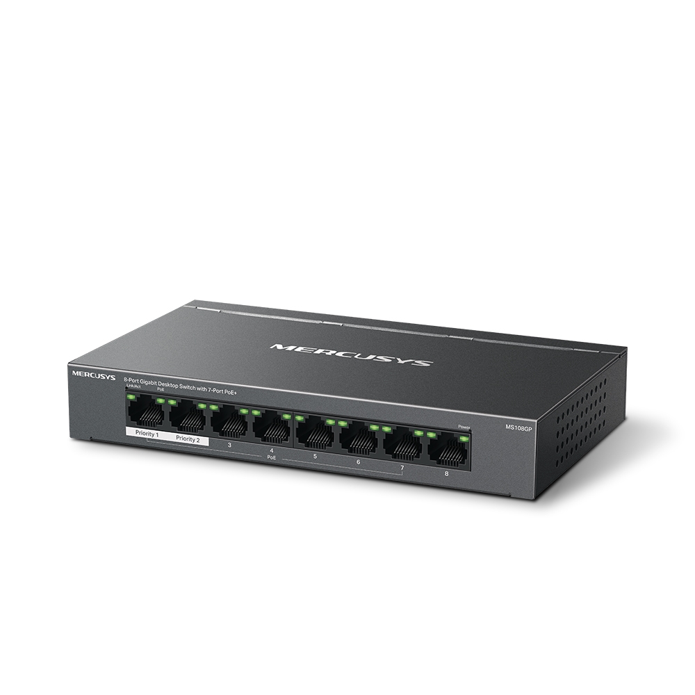MERCUSYS MS108GP 8 Port Gigabit Switch 7 Port PoE 65W
