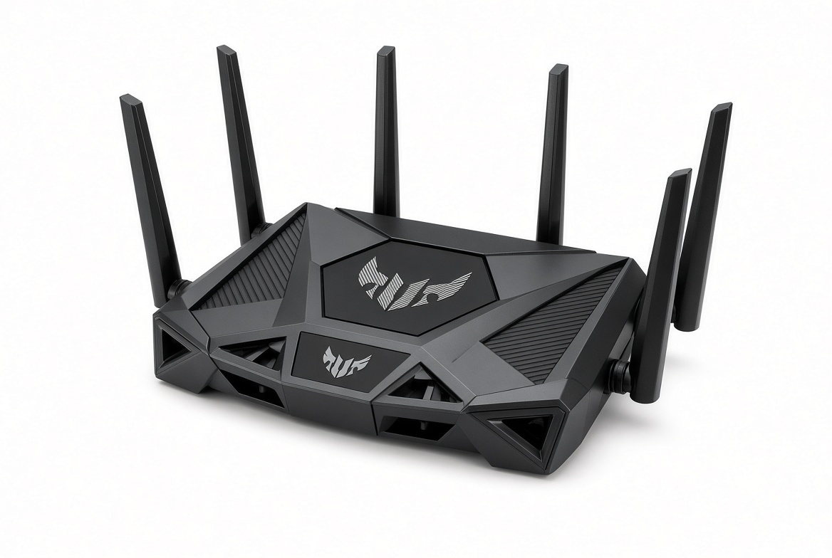 נתב ASUS TUF BE6500 WIFI7 Dual Band 4x2.5G 6 ANT USB Mesh