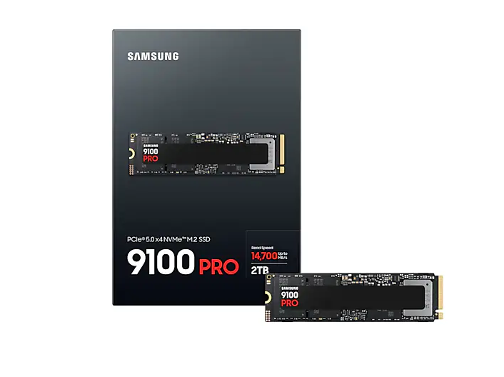 דיסק פנימי Samsung 9100 PRO 2TB Gen5 M.2 NVME 2.0 14800/13400 RW