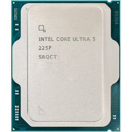 מעבד Intel Ultra 5 225F Tray No GPU Up to 4.9Ghz AI BOOST 13TOPS