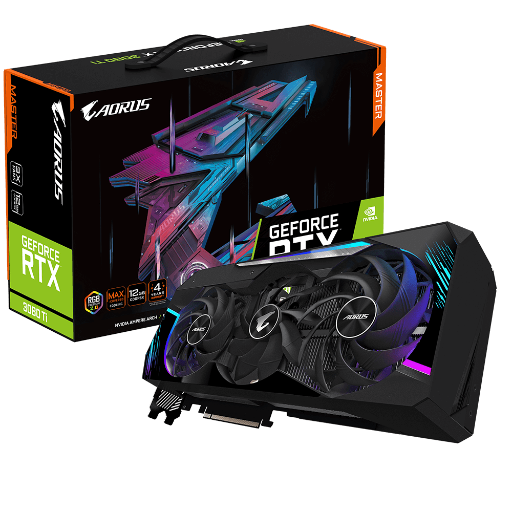 כרטיס מסך Aorus GeForce RTX 3080 Ti Aorus Master12G PCIE 4.0
