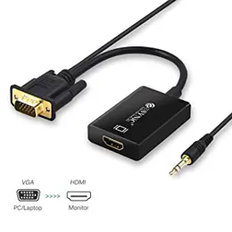 מתאם VGA to HDMI Converter With Audio USB-power