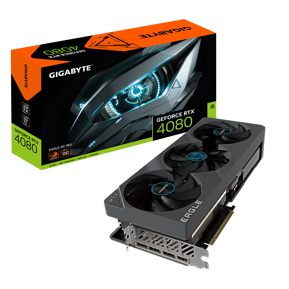 כרטיס מסך Gigabyte RTX 4080 Eagle 16GB OC Windforce Pcie 4.0