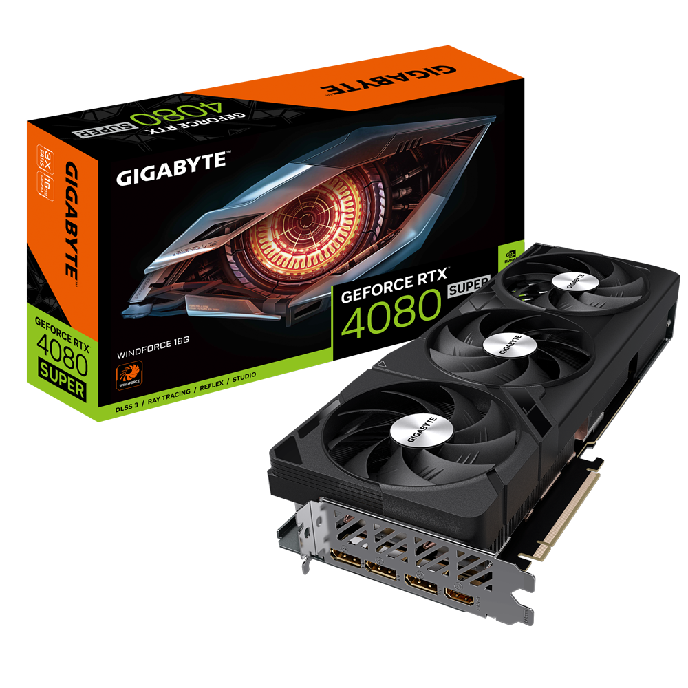 כרטיס מסך Gigabyte GeForce RTX 4080 SUPER WINDFORCE 16GB