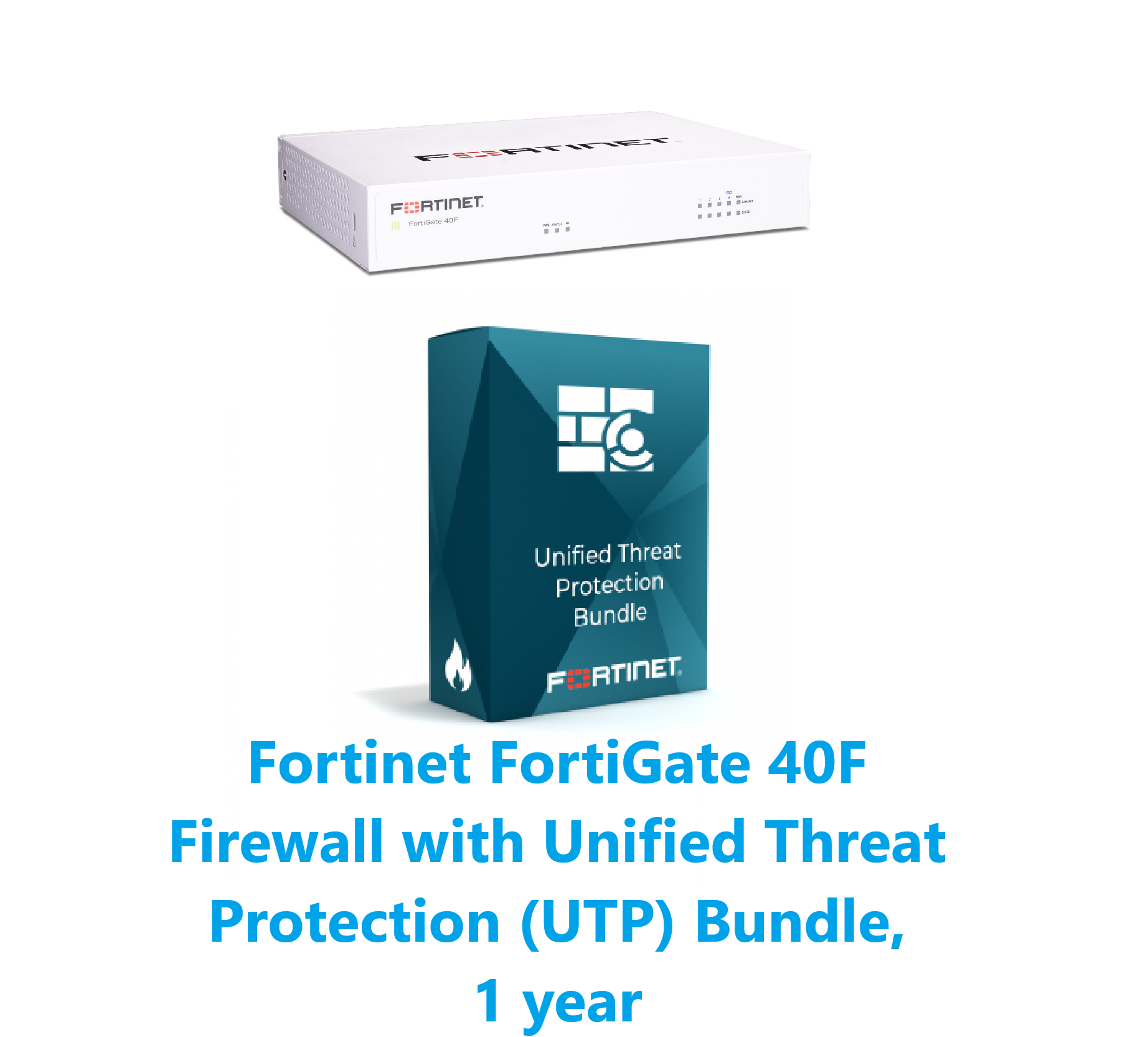 באנדל מכשיר ורשיון FortiGate-40F and UTP HW PLUS 1y