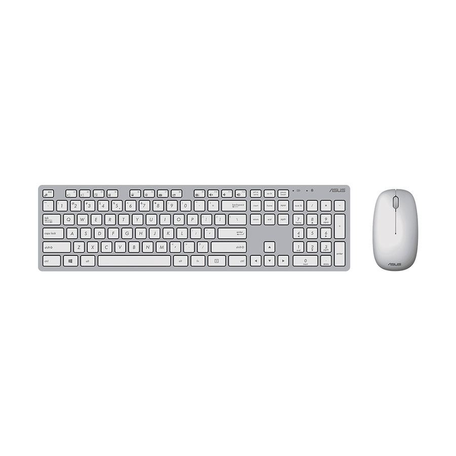 סט מקלדת ועכבר אלחוטי ASUS W5000 Copilot White