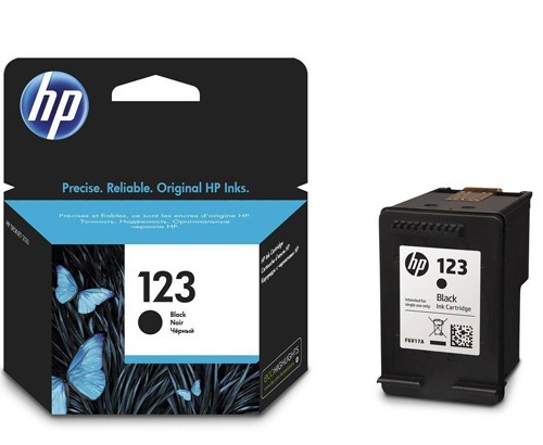 ראש דיו 123 צבע שחור מקורי HP F6V17AE 