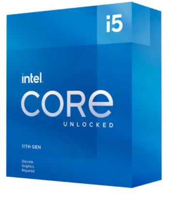 מעבד INTEL Core i5-11600KF up to 4.90 GHz LGA1200 125W TDP BOX