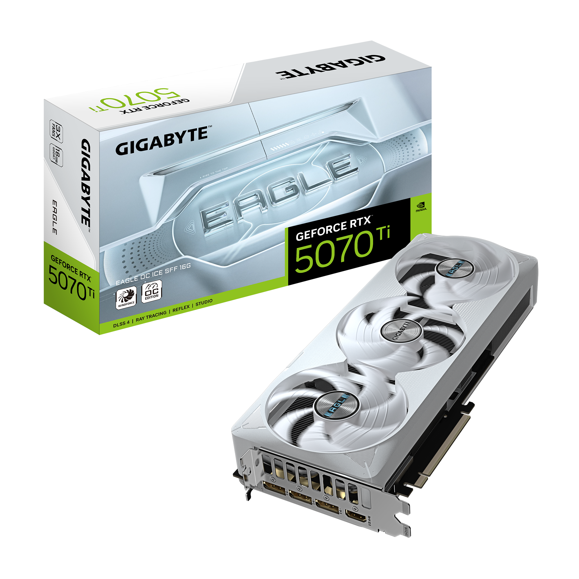 כרטיס מסך GIGABYTE GeForce RTX 5070 Ti EAGLE OC ICE SFF 16G