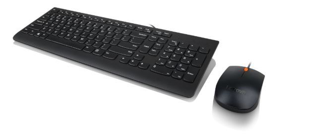 סט מקלדת ועכבר Lenovo 300 USB Combo Keyboard and Mouse EN-HEB