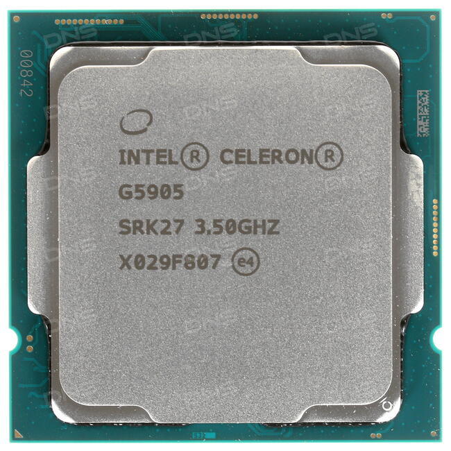 מעבד INTEL CELERON G5905 TRAY Dual Core 3.50Ghz 58W LGA1200