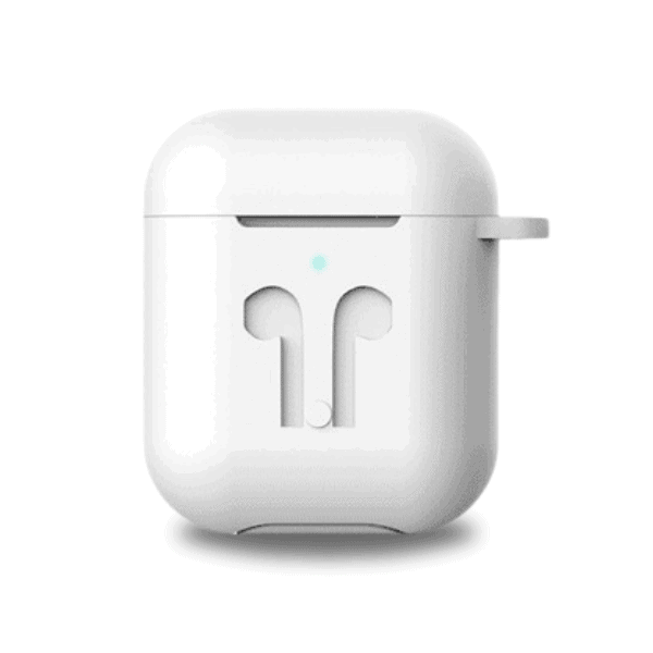 כיסוי סיליקון לאיירפודס בצבע לבן כולל אבזם