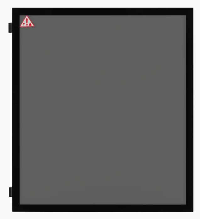 זכוכית למארז שחור CORSAIR iCUE 7000X/D/D AIRFLOW Tempered Glass B