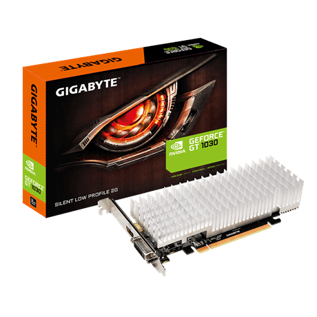 כרטיס מסך Gigabyte GT 1030 2GB DDR5 DVI HDMI Silent Low Profile