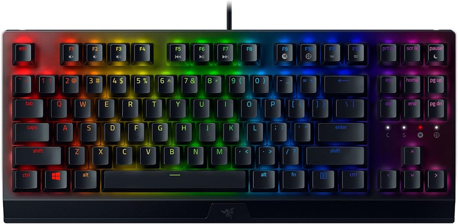 מקלדת גיימינג Razer BlackWidow v3 TKL Wired RGB Green Switches