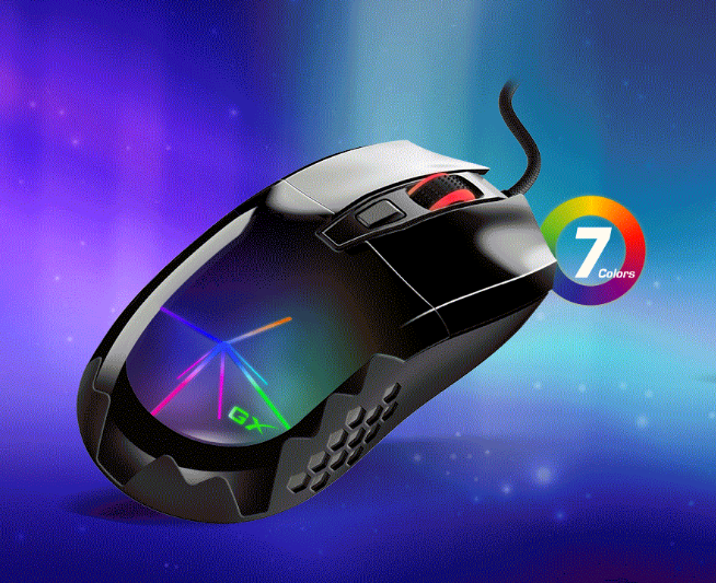עכבר חוטי גיימינג Genius Scorpion M715 USB 7200 DPI RGB