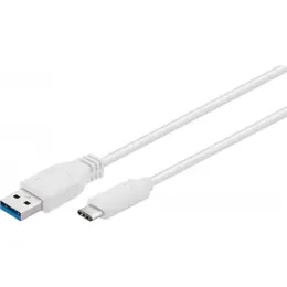 כבל USB Type C To USB3.0 M/M White Cable 1.0m