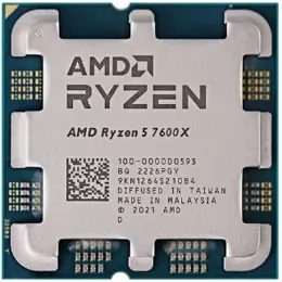 מעבד AMD R5 7600X ZEN4 AM5 6 Crs 12 Trd up to 5.3Ghz Radeon GPU