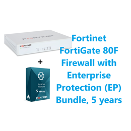 מכשיר ורשיון Fortinet FortiGate 80F Firewall with UTP Bundle 5Y