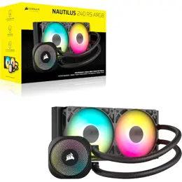 קירור נוזלי Corsair iCUE NAUTILUS 240 RS RGB Black 240mm AIO