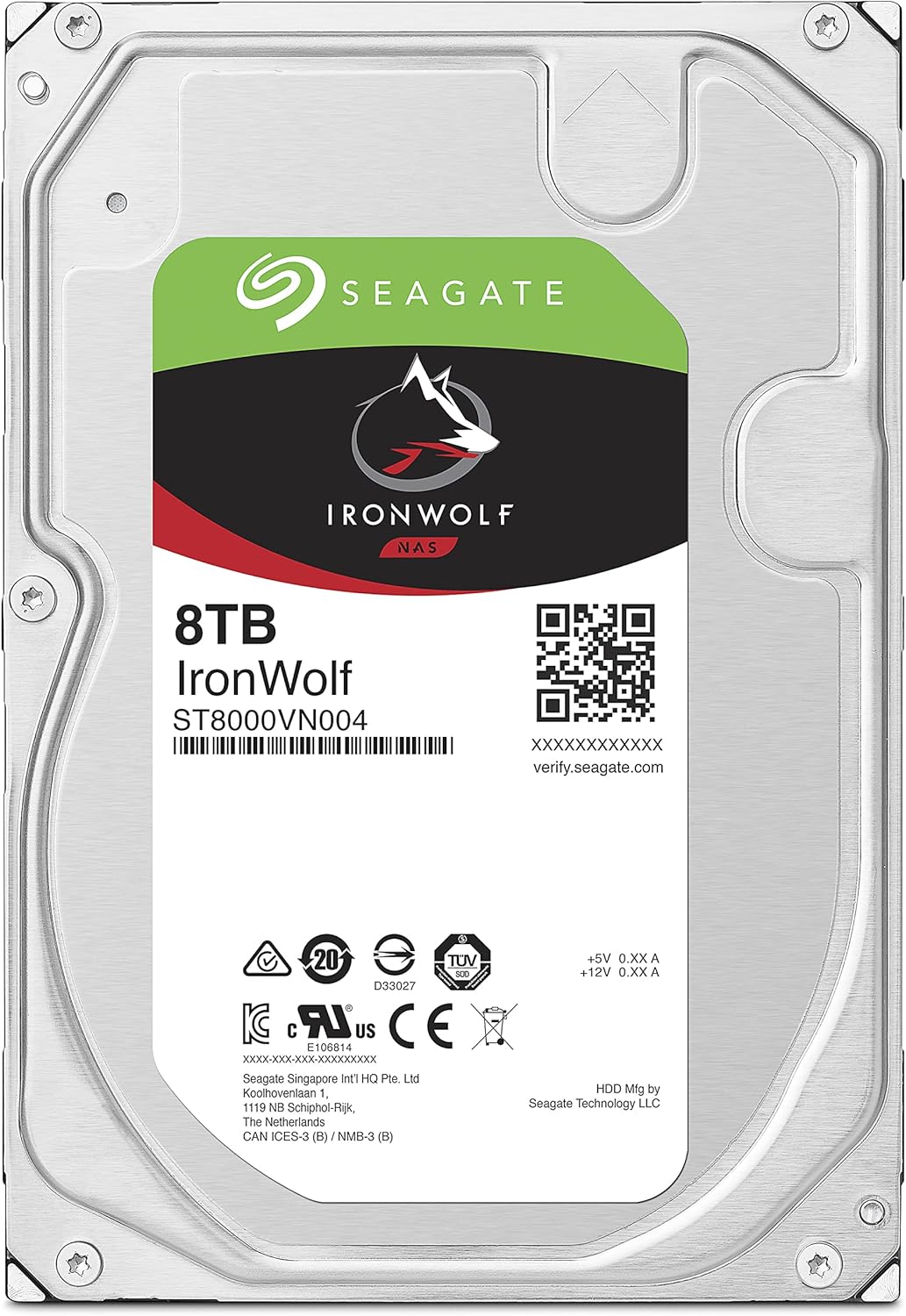 דיסק Seagate IronWolf 8TB NAS 3.5 7200RPM 256MV Cache SataIII