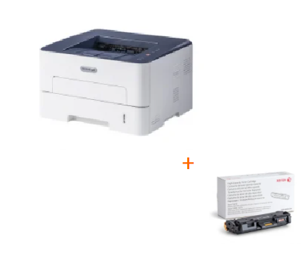בנדל מדפסת+טונר נוסף במחיר מציאה שחור לבן XEROX B210 USB LAN WIFI