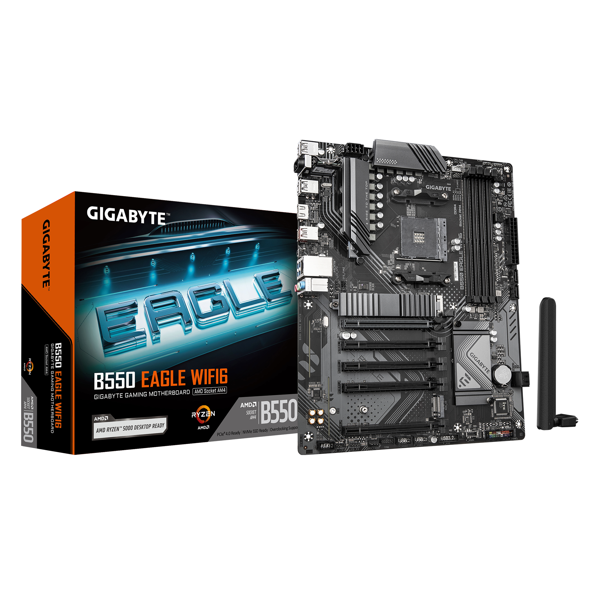לוח Gigabyte B550 EAGLE WIFI6 ATX AM4 DDR4 BT HDMI