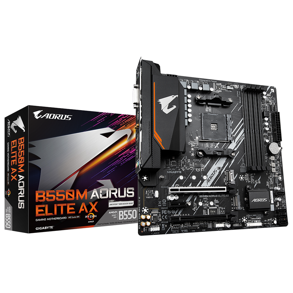 לוח אם למעבדי AMD AM4 Gigabyte B550M AORUS ELITE REV1.3