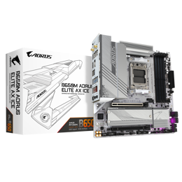 לוח Gigabyte B650M A ELITE AX ICE ATX AM5 WIFI BT PCIE5.0 White