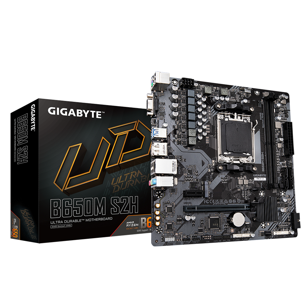 לוח Gigabyte B650M S2H 1.4 AM5 Micro-Atx DDR5 DP HDMI AMD